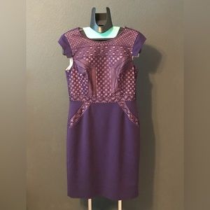 Plum cocktail dress